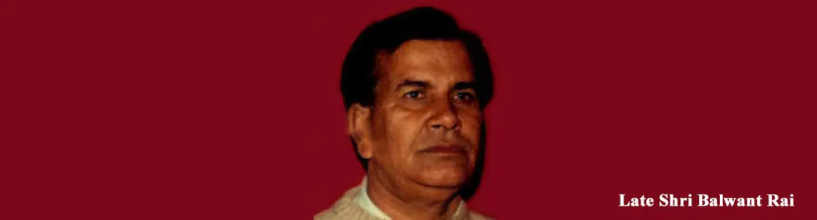 Portrait of Late Shri Balwant Rai